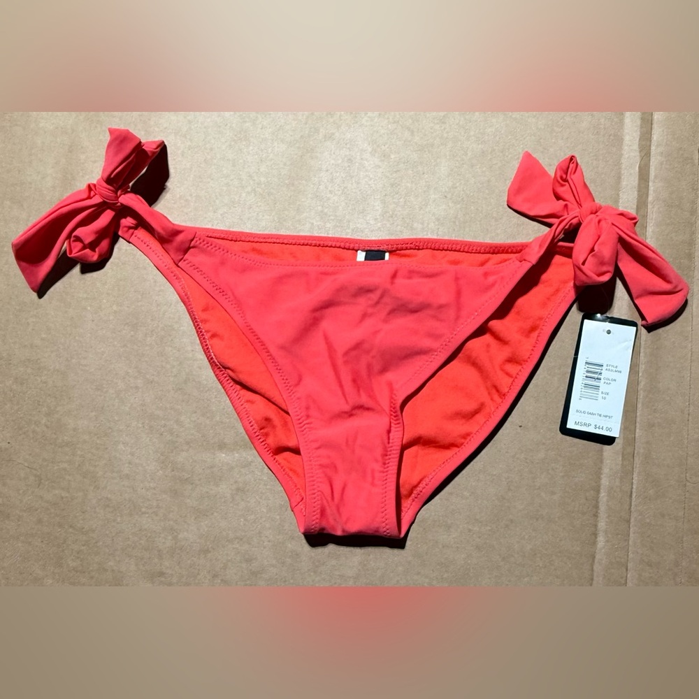 Women's ABS Allen Schwartz Swim Bikini Bottom Color PAP Size 10 NWT Adjustable